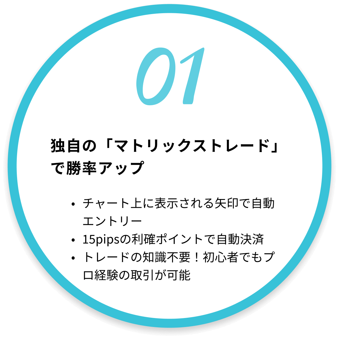 独自の「マトリックストレード」で勝率アップ